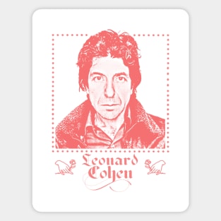 Leonard Cohen /// Retro Fan Artwork Magnet